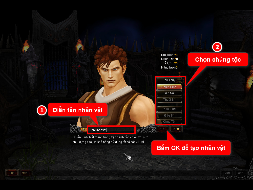 Chức năng chính của Game MU Vân Long Chức năng chính của Game MU Vân Long